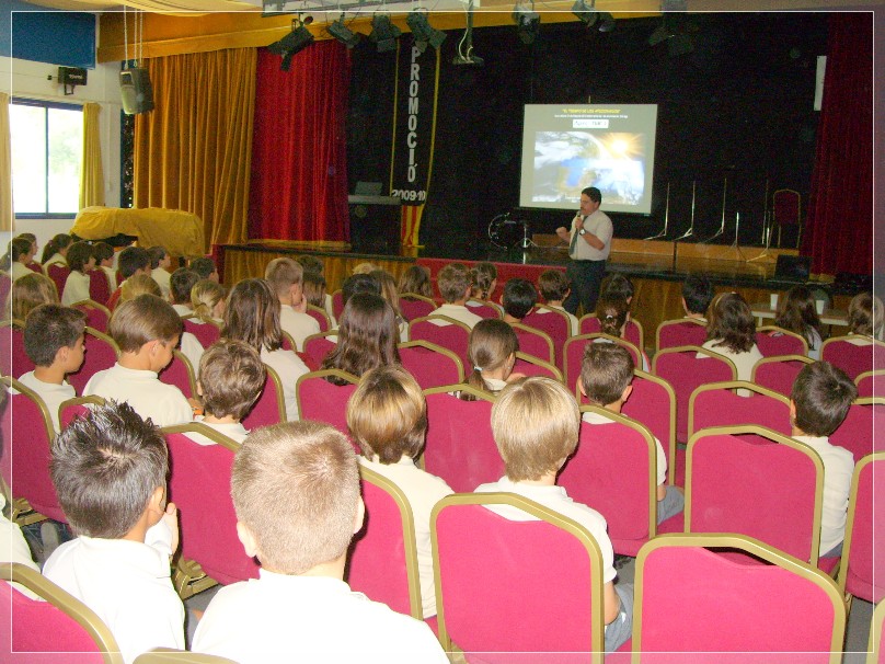 Taller de Meteorolog�a en el Colegio �gora de Sant Cugat del Vall�s