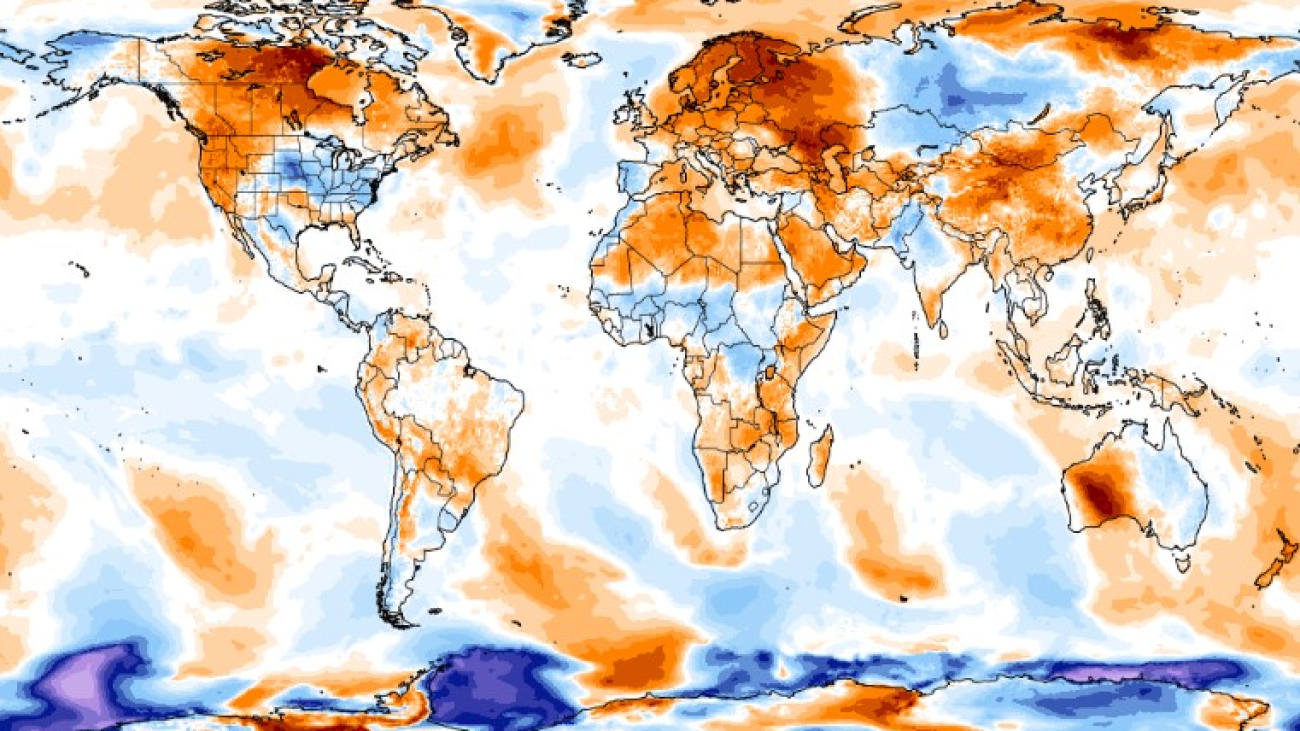 Evidencia diaria del calentamiento global