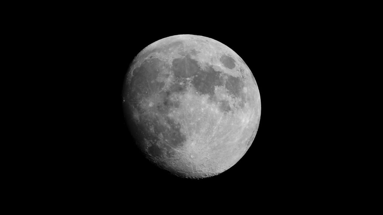 A photo of the almost full moon